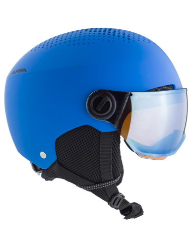 Kask narciarski alpina zupo visor q-lite blue 54-58
