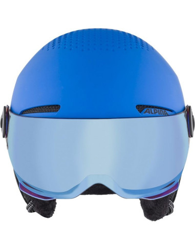 Kask narciarski alpina zupo visor q-lite blue 54-58