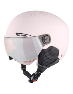 Kask narciarski alpina zupo visor q-lite rose 51-55