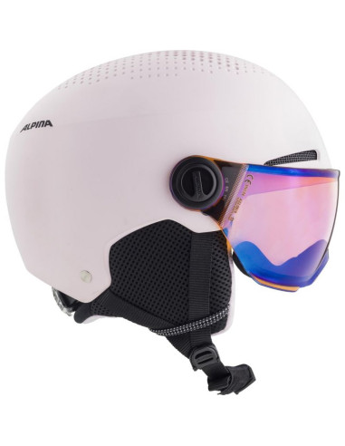Kask narciarski alpina zupo visor q-lite rose 51-55