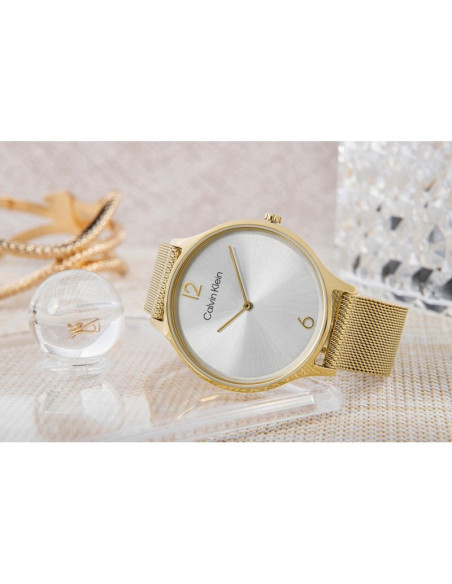 Zegarek damski calvin klein timeless mesh 25200003 + box