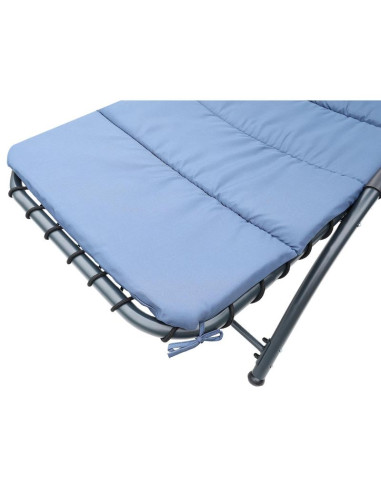 Leżak fotel z parasolem bergamo 200x125x180cm granat