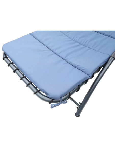 Leżak fotel z parasolem bergamo 200x125x180cm granat