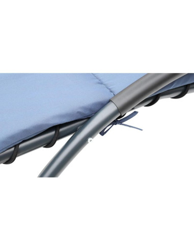 Leżak fotel z parasolem bergamo 200x125x180cm granat