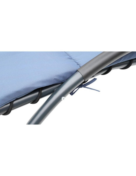 Leżak fotel z parasolem bergamo 200x125x180cm granat