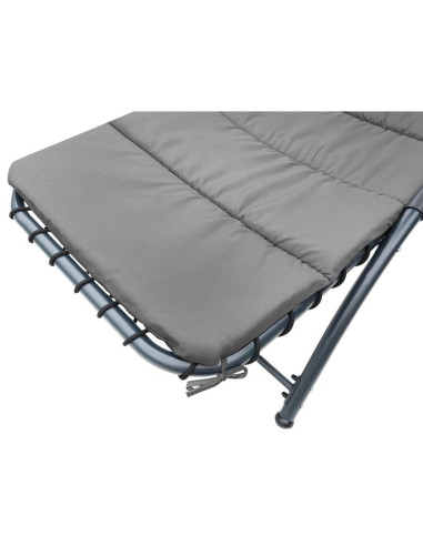 Leżak fotel z parasolem bergamo 200x125x180cm szary