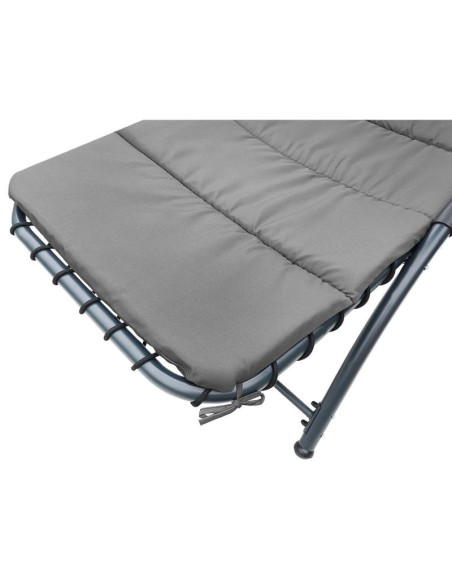 Leżak fotel z parasolem bergamo 200x125x180cm szary