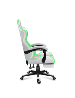 Fotel gamingowy huzaro force 4.7 rgb white 2
