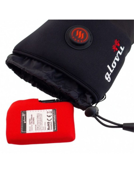 Rękawiczki z ogrzewaniem glovii glbm (uniwersalne  m, s   kolor czarny)