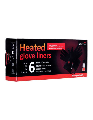Rękawiczki z ogrzewaniem glovii glbm (uniwersalne  m, s   kolor czarny)