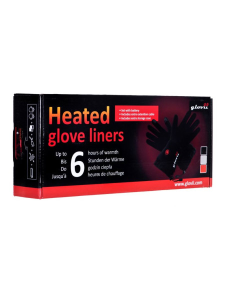 Rękawiczki z ogrzewaniem glovii glbm (uniwersalne  m, s   kolor czarny)