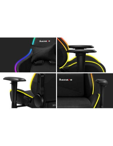 Fotel gamingowy huzaro force 6.2 mesh rgb