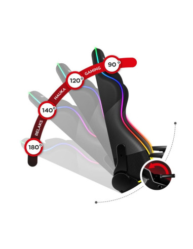 Fotel gamingowy huzaro force 6.2 black rgb