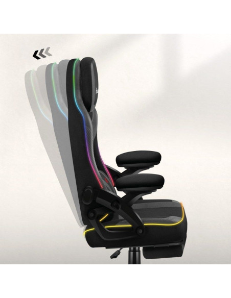 Fotel gamingowy force 4.6 rgb black mesh