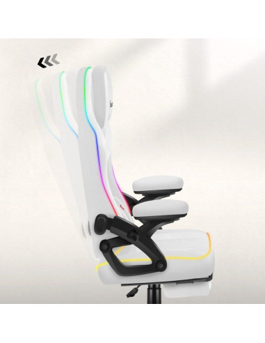 Fotel gamingowy force 4.6 rgb white mesh