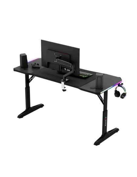 Biurko gamingowe huzaro hero 3.6 rgb black