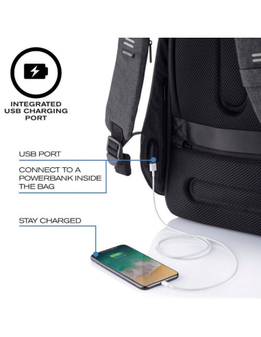 Xd design plecak antykradzieżowy bobby hero xl czarny p/n: p705.711