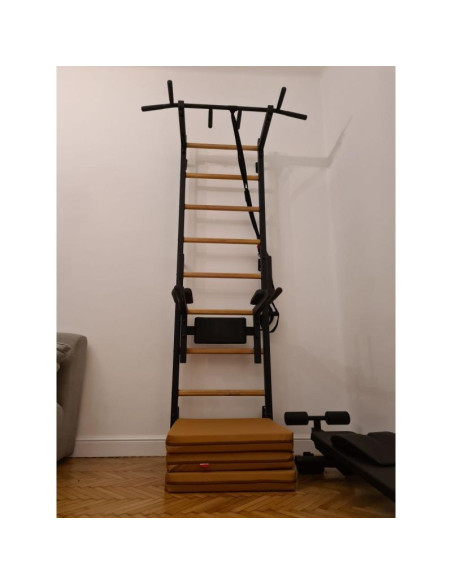 Materac gimnastyczny składany brązowy 180cm benchk