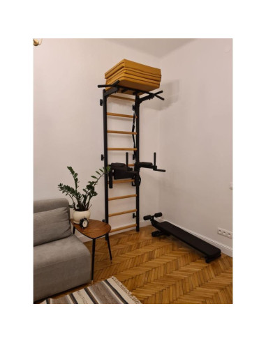 Materac gimnastyczny składany brązowy 180cm benchk