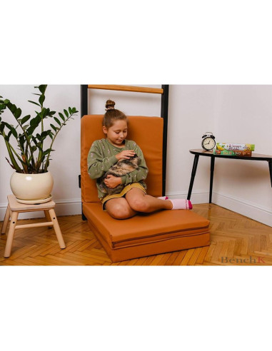 Materac gimnastyczny składany brązowy 180cm benchk