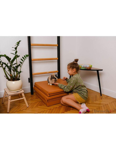 Materac gimnastyczny składany brązowy 180cm benchk