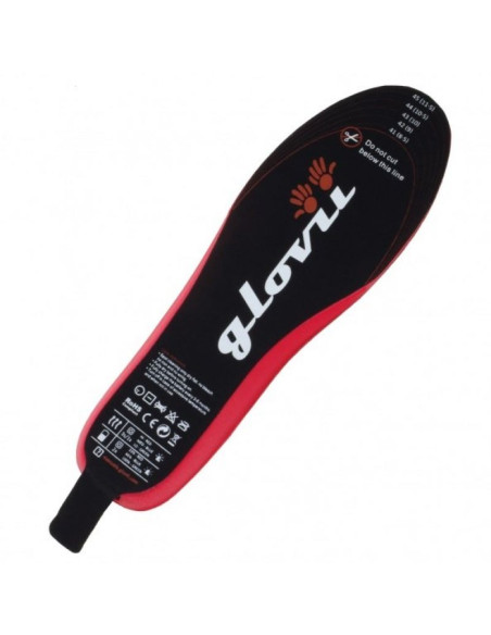 Wkład ogrzewane do butów glovii gw2l (41, 42, 43, 44, 45, 46  kolor czarno-czerwony)