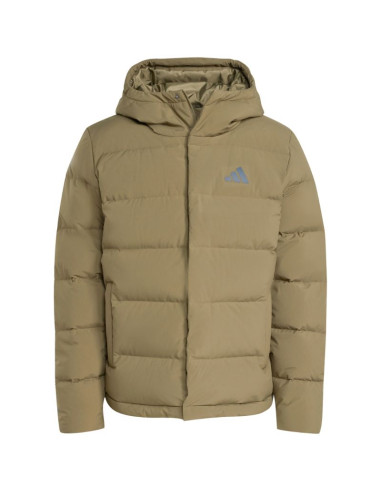 Kurtka męska adidas helionic climawarm hoodie oliwkowa jx0580
