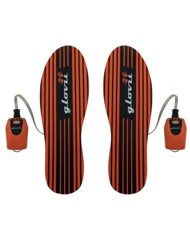 Glovii ogrzewane, sterowane aplikacją, wkładki narciarskie, w zestawie baterie z uchwytem na buty narciarskie gw4u