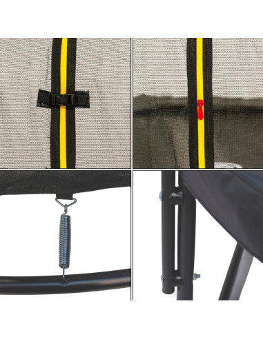 Trampolina enero z siatką wewnętrzną fi244cm premium