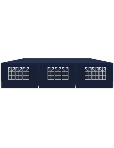 Pawilon namiot ogrodowy cateringowy pe 9x3m + 8 ścianek granatowy