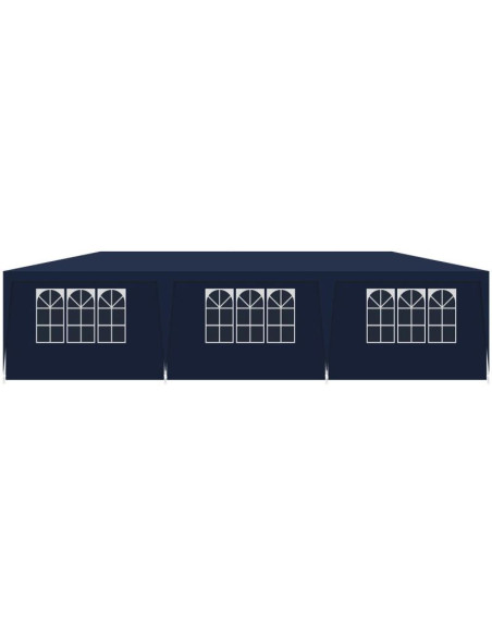 Pawilon namiot ogrodowy cateringowy pe 9x3m + 8 ścianek granatowy