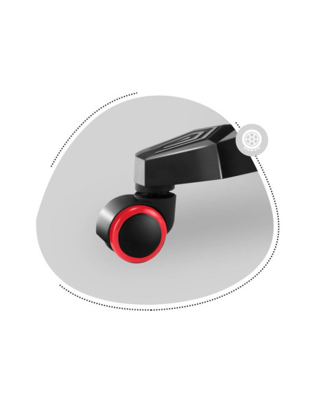 Fotel gamingowy dla dziecka hz-ranger 6.0 red mesh