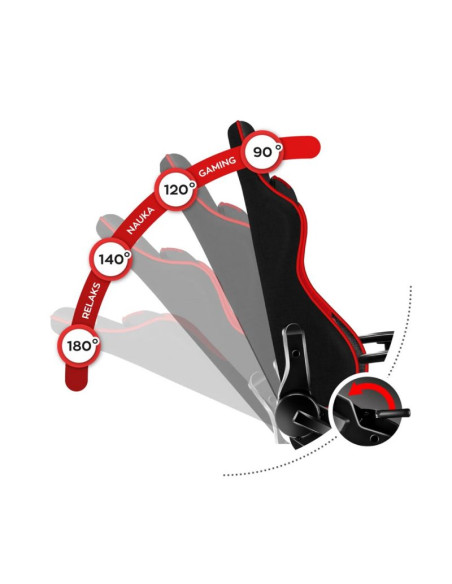 Fotel gamingowy dla dziecka hz-ranger 6.0 red mesh