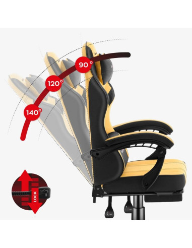 Fotel gamingowy force 3.7 yellow