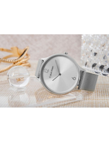 Zegarek damski calvin klein timeless mesh 25200001 + box