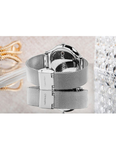 Zegarek damski calvin klein timeless mesh 25200001 + box