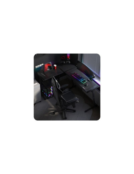 Biurko gamingowe huzaro hero 6.0 black rgb