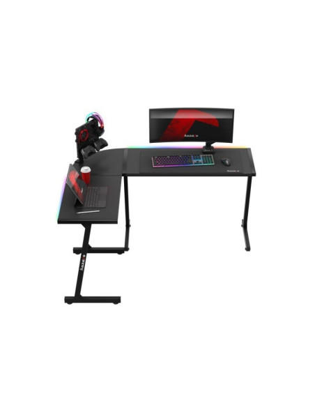 Biurko gamingowe huzaro hero 6.0 black rgb