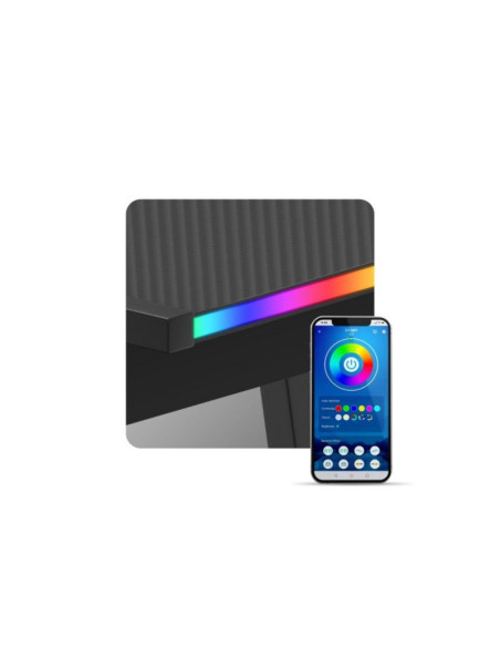 Biurko gamingowe huzaro hero 6.0 black rgb