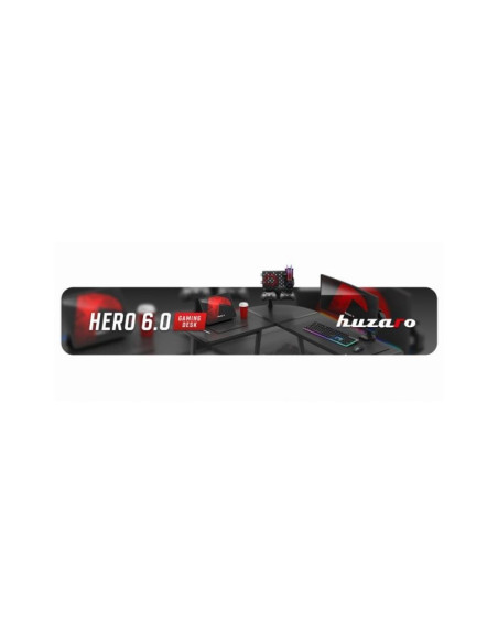 Biurko gamingowe huzaro hero 6.0 black rgb