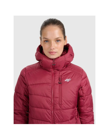 Kurtka puchowa trekkingowa z wypełnieniem primaloft silver damska 4f 4fraw25tdjaf0792-60s