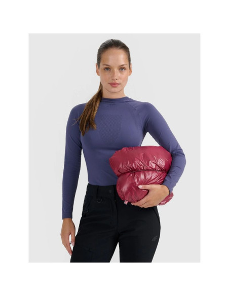 Kurtka puchowa trekkingowa z wypełnieniem primaloft silver damska 4f 4fraw25tdjaf0792-60s