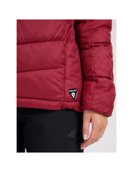Kurtka puchowa trekkingowa z wypełnieniem primaloft silver damska 4f 4fraw25tdjaf0792-60s
