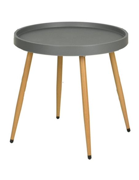 Zestaw mebli balkonowych stół i 2 krzesła szary