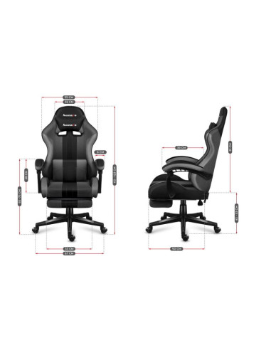 Fotel gamingowy huzaro force 4.7 grey mesh