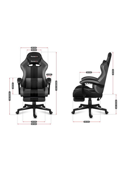 Fotel gamingowy huzaro force 4.7 grey mesh