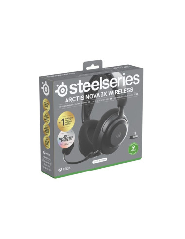 Słuchawki steelseries arctis nova 3x wireless for xbox, czarne