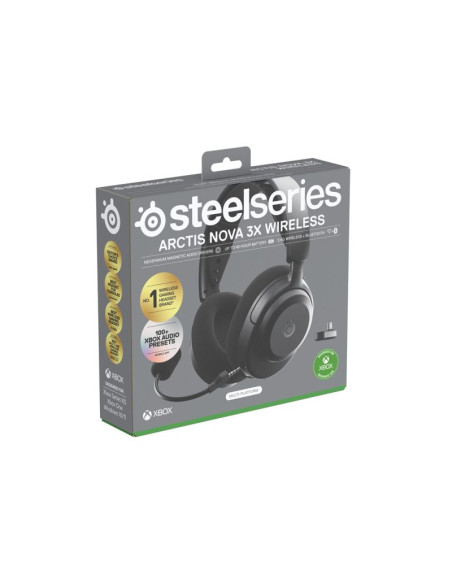 Słuchawki steelseries arctis nova 3x wireless for xbox, czarne