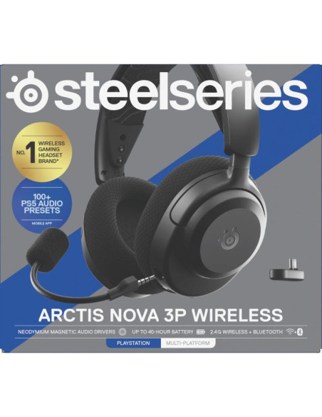 Słuchawki steelseries arctis nova 3p wireless for playstation, black