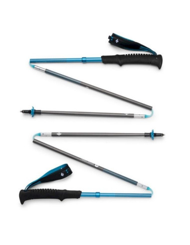 Kije trekkingowe diamond black distance carbon z  115cm - desert sky